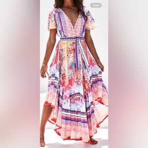 Jaase Multicolor Bohemian dress